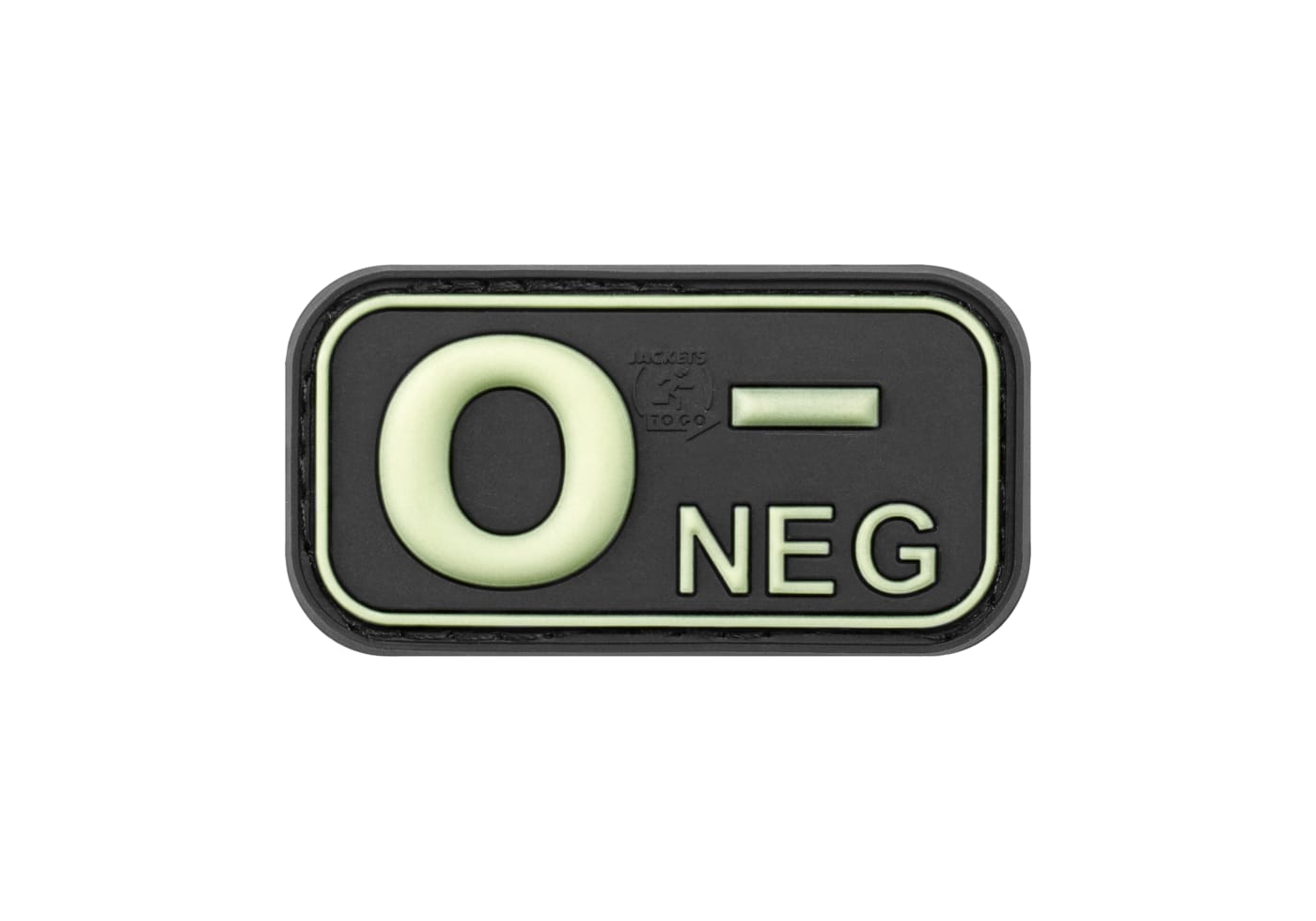 JTG Bloodtype Rubber Patch 0 Neg