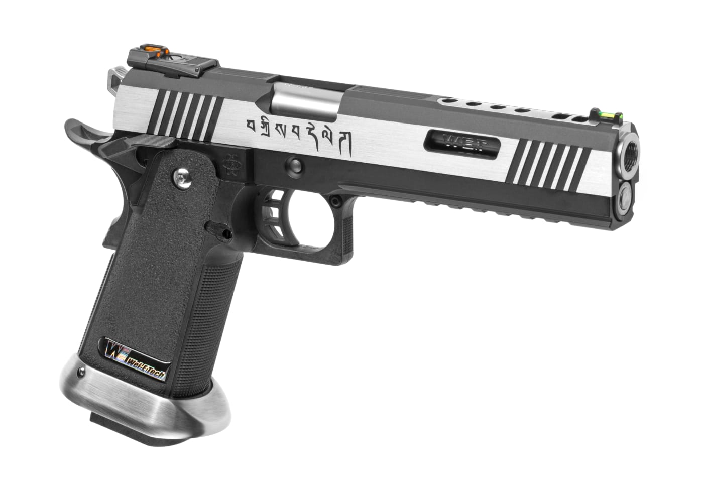 WE Hi-Capa 6 Force A Silver Barrel Full Metal GBB