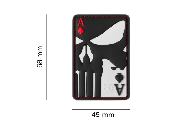 JTG Punisher Ace of Spades Rubber Patch