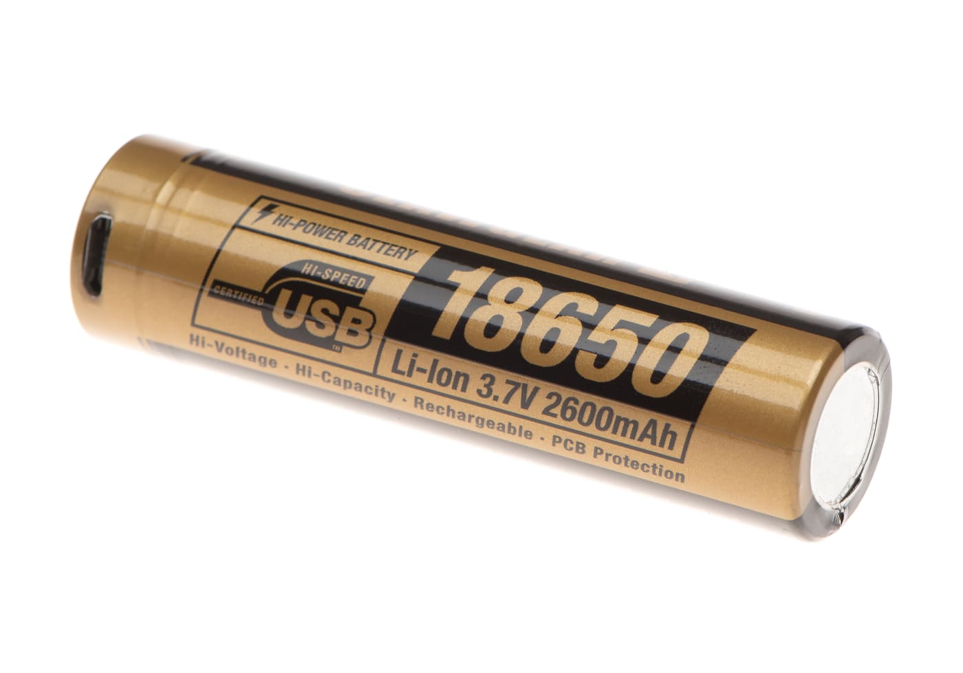 Clawgear 18650 Battery 3.7V 2600mAh Micro-USB