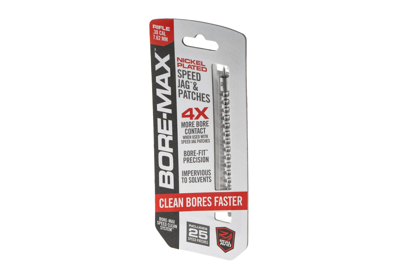 Real Avid Bore-Max Speed Jag and Patches 7.62
