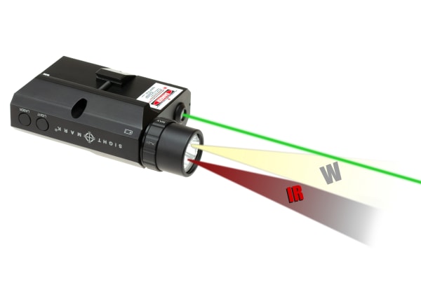 Sightmark LoPro Combo Flashlight VIS/IR and Green Laser