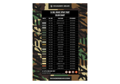 Invader Gear C4 Mil Grade Color Spray