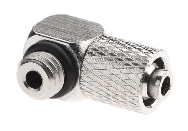 EpeS HPA 6mm Hose Coupling with Screwed Catch 90 Degree - Outer M6 Thread