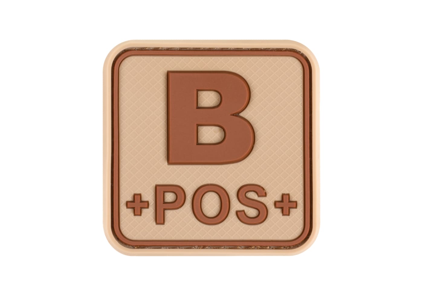 JTG Bloodtype Square Rubber Patch B Pos
