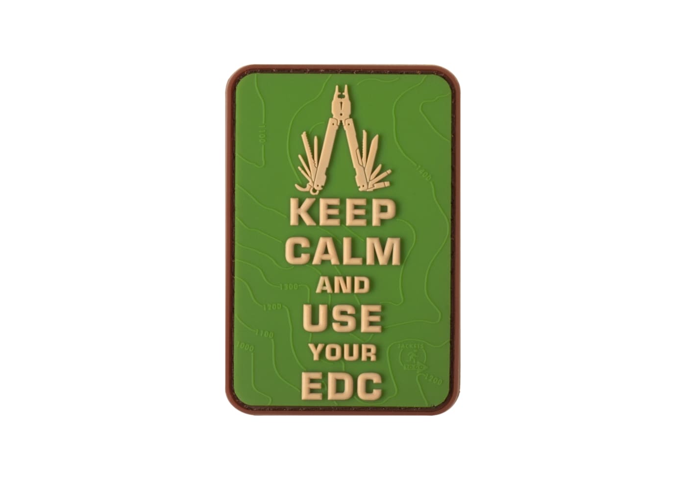 JTG Keep Calm EDC Rubber Patch