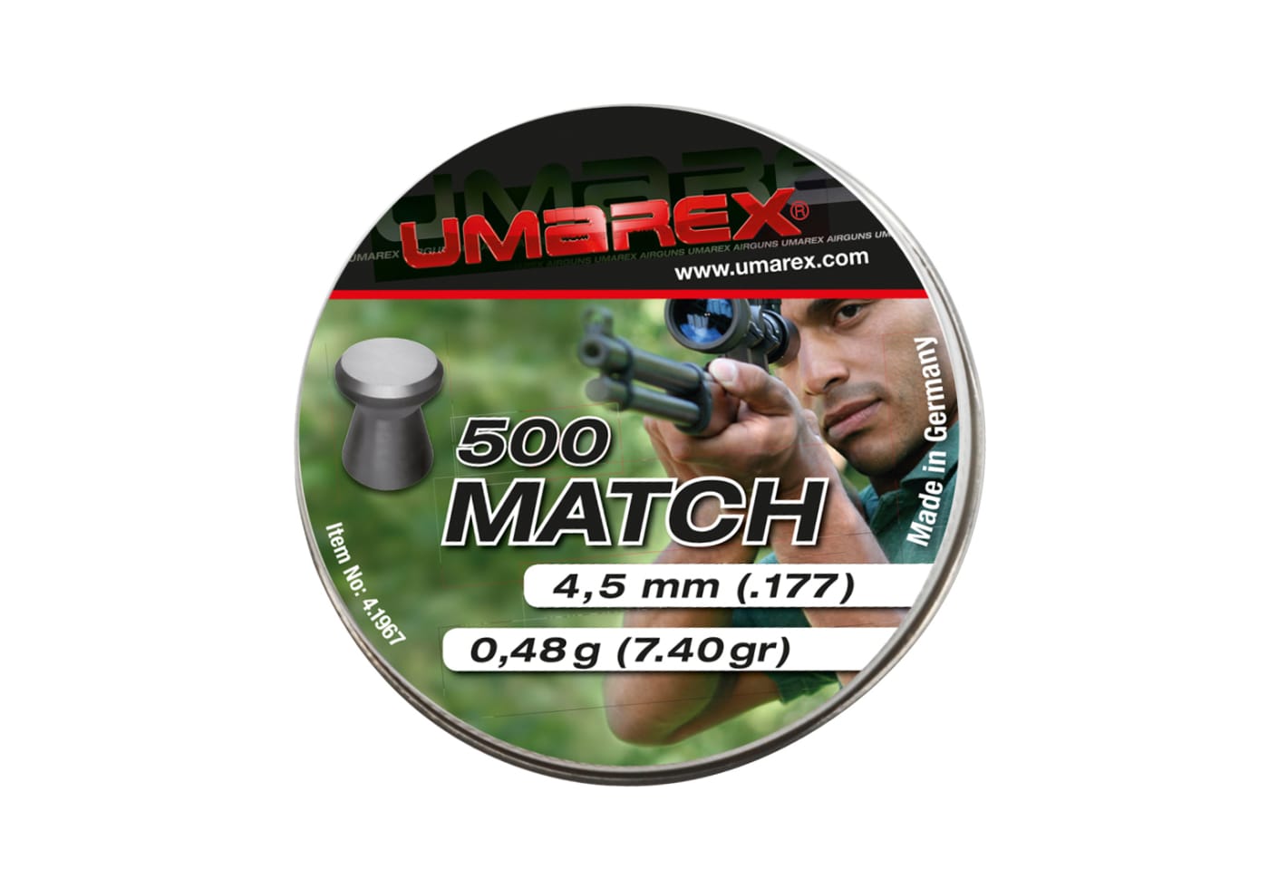 Umarex 4.5mm Match Pellets 0.48g 500rds