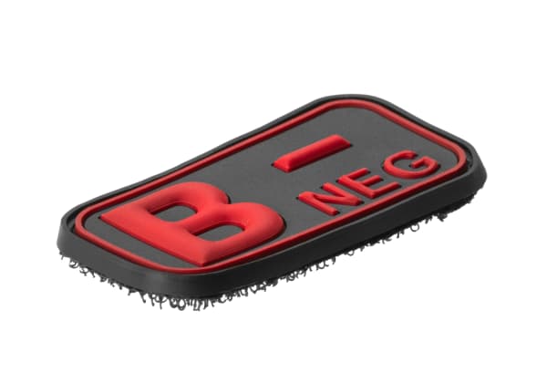 JTG Bloodtype Rubber Patch B Neg