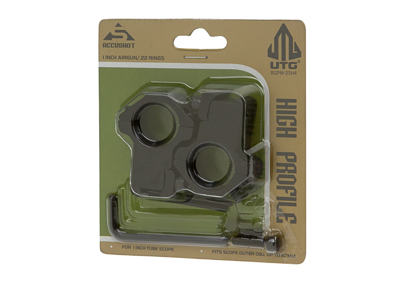 Leapers 25.4mm Airgun Mount Ring High