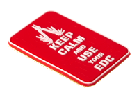 JTG Keep Calm EDC Rubber Patch