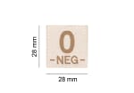 Clawgear 0 Neg Bloodgroup Patch