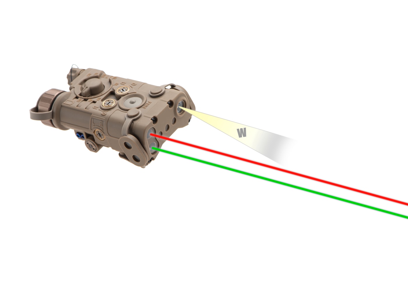 WADSN L-3 NGAL Illuminator / laser module Green + Red + IR