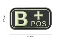 JTG Bloodtype Rubber Patch B Pos