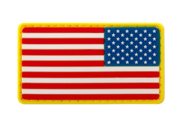 JTG US Flag Rubber Patch Reversed