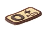 JTG Bloodtype Rubber Patch 0 Pos