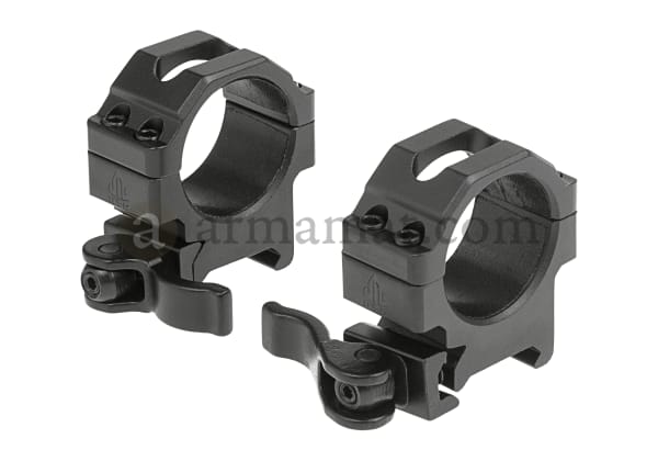 Leapers 30mm QD CNC Mount Rings Low