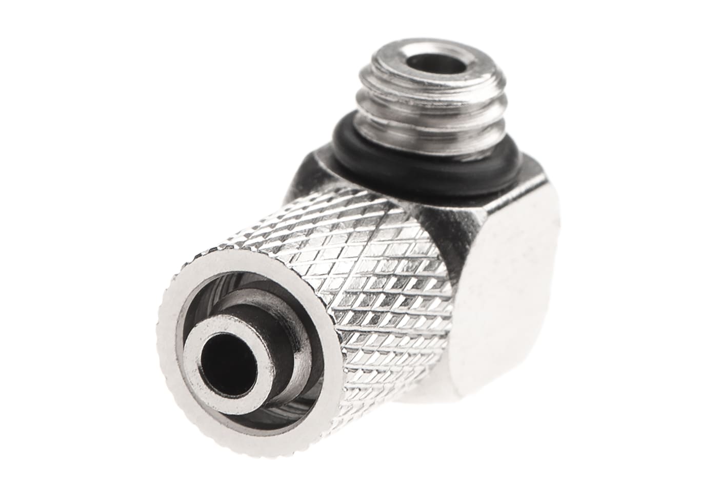 EpeS HPA 6mm Hose Coupling with Screwed Catch 90 Degree - Outer M6 Thread