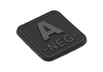 JTG Bloodtype Square Rubber Patch A Neg