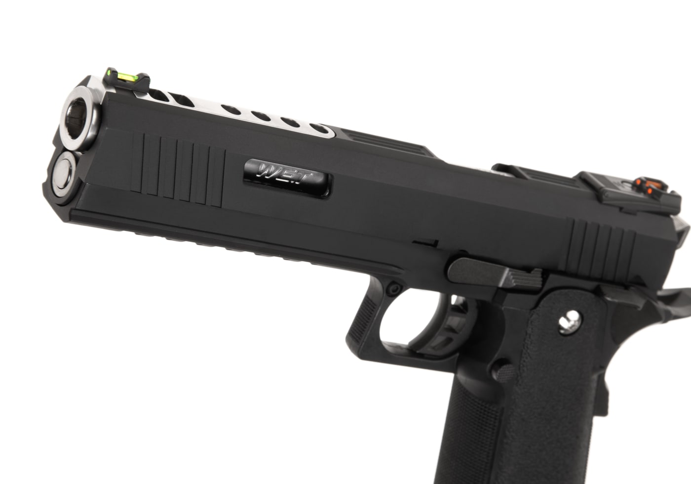 WE Hi-Capa 6 Force A Silver Barrel Full Metal GBB
