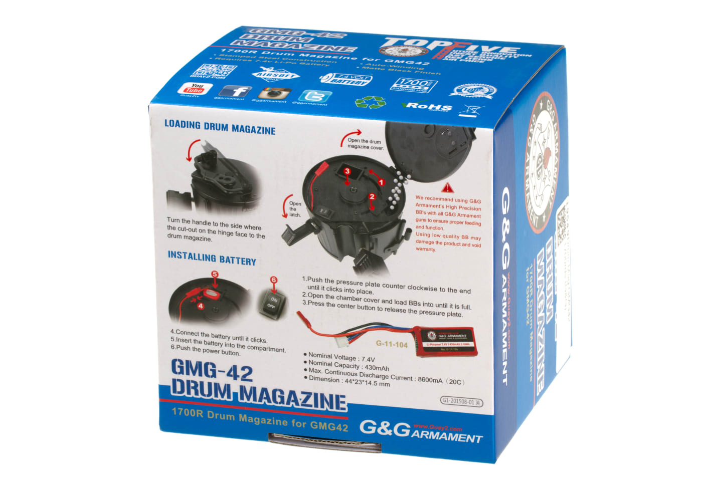 G&G Box Mag GMG42 1700rds