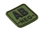 JTG Bloodtype Square Rubber Patch AB Neg