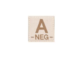 Clawgear A Neg Bloodgroup Patch