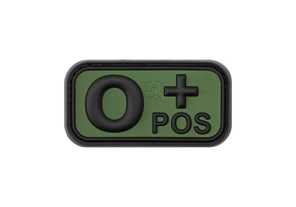 JTG Bloodtype Rubber Patch 0 Pos
