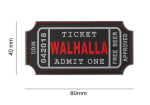 JTG Large Walhalla Ticket Rubber Patch