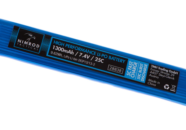 Nimrod Lipo 7.4V 1300mAh 25C Twin Type