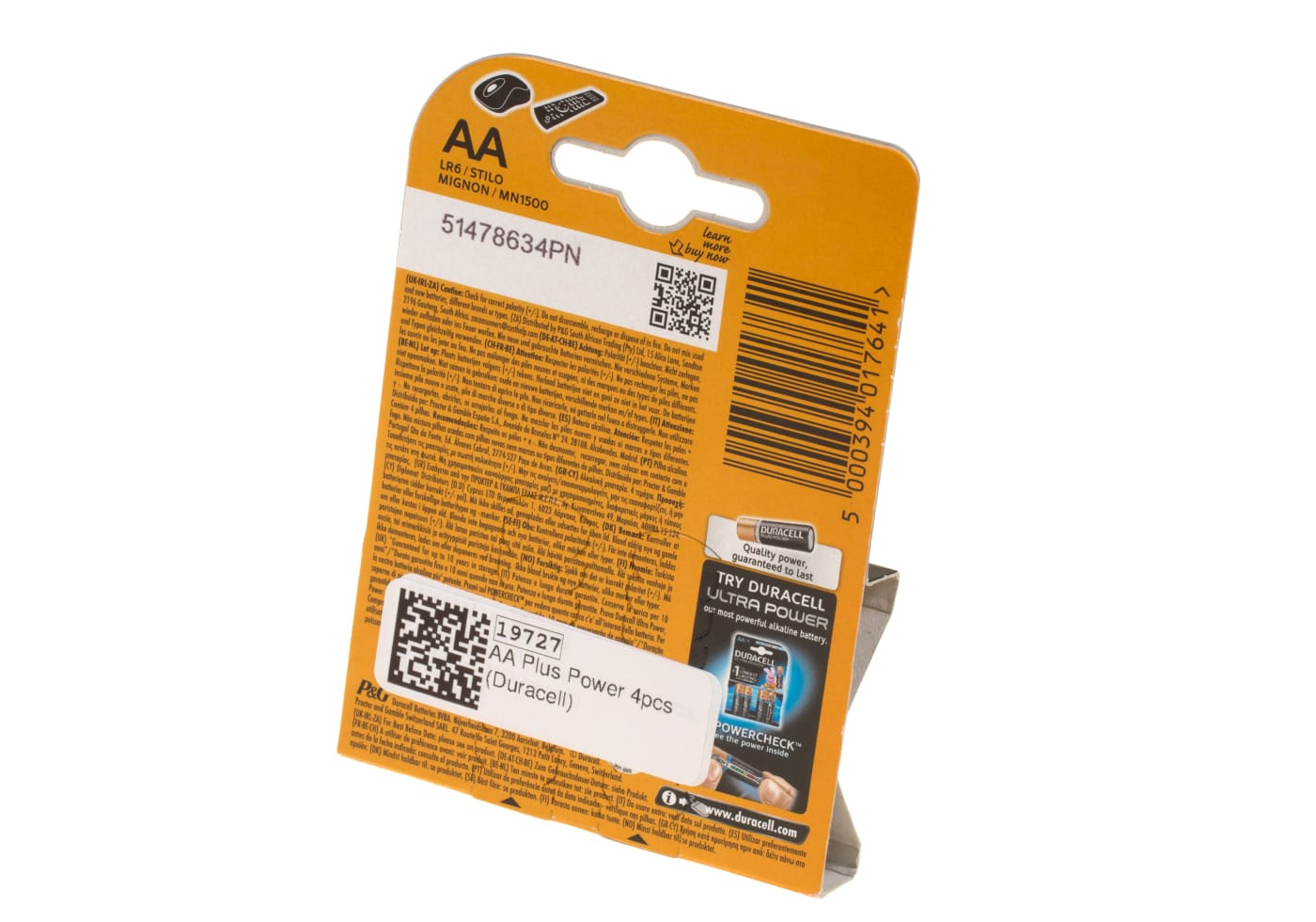 Duracell AA Plus Power 4pcs
