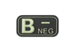 JTG Bloodtype Rubber Patch B Neg