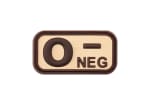 JTG Bloodtype Rubber Patch 0 Neg