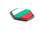 JTG Hexagon Bulgarian Flag Rubber Patch