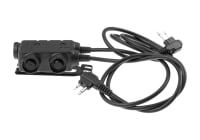 Earmor M56 Dual Comm Tactical PTT for 2x Motorola Two Pin
