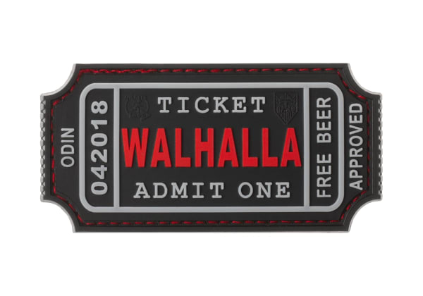 JTG Large Walhalla Ticket Rubber Patch
