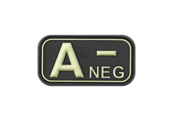 JTG Bloodtype Rubber Patch A Neg