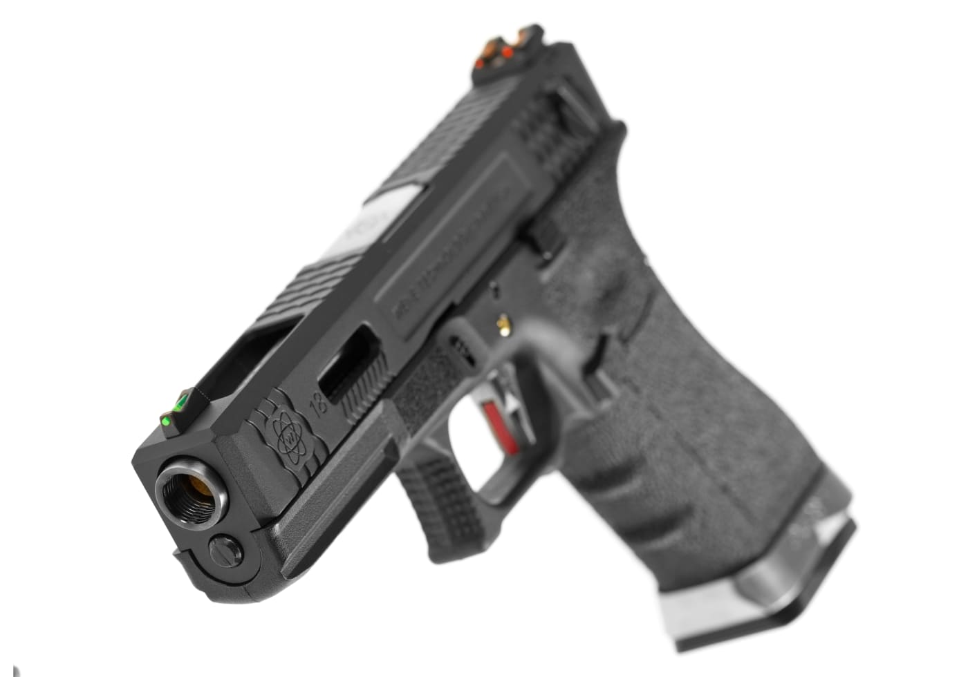 WE G-Force 18C BK Silver Barrel Metal Version GBB