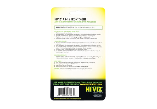 HIVIZ Fiber Front Sight for AR15