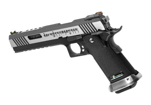 WE Hi-Capa 6 Force A Silver Barrel Full Metal GBB