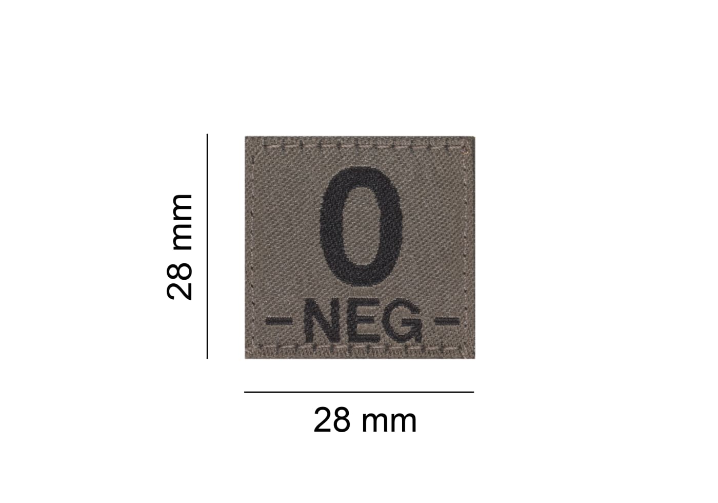 Clawgear 0 Neg Bloodgroup Patch