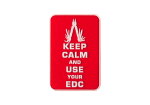 JTG Keep Calm EDC Rubber Patch