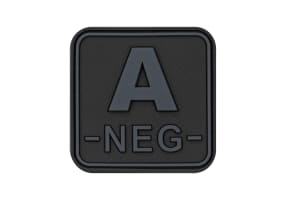 JTG Bloodtype Square Rubber Patch A Neg
