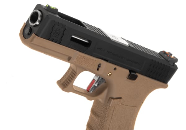 WE G-Force 17 BK Silver Barrel Metal Version GBB