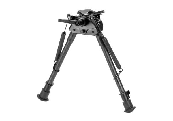 RokStad Carbon Fiber 9-13.5 Inch Swivel Spring Retractable Bipod