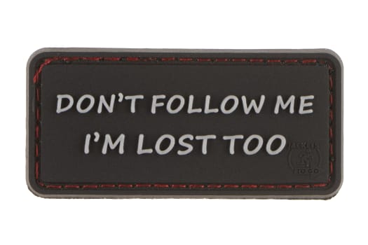 JTG I'm Lost Too Rubber Patch