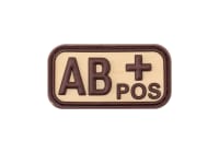 JTG Bloodtype Rubber Patch AB Pos