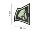 JTG Rebel Skull Rubber Patch