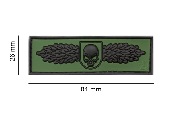 JTG SOF Skull Badge Rubber Patch