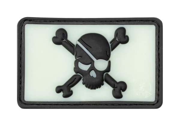 JTG Pirate Skull Rubber Patch