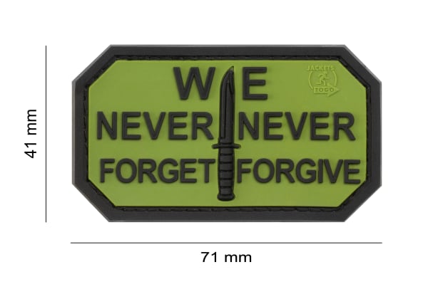 JTG Never Forget Rubber Patch